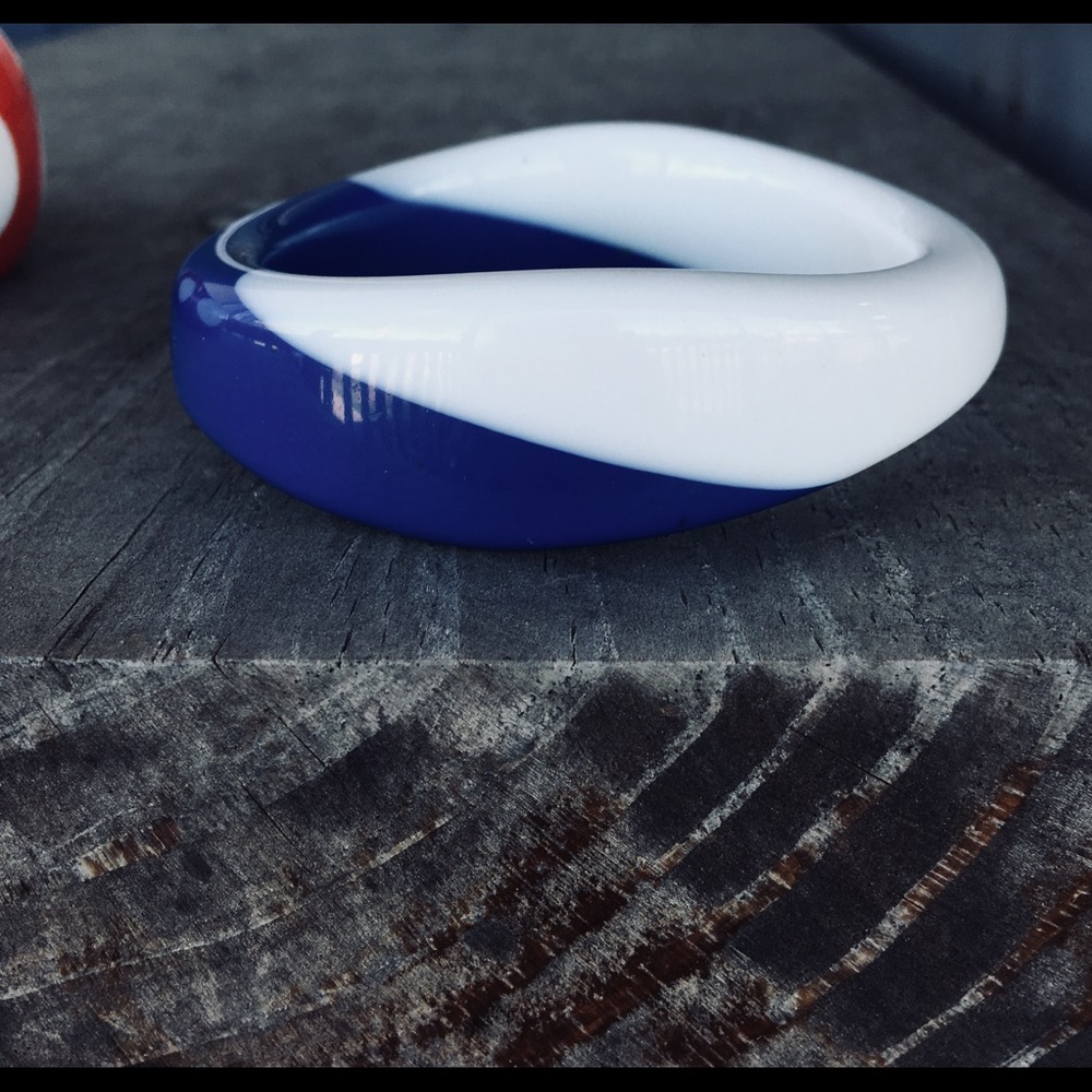 Vintage Blue & White Bangle
